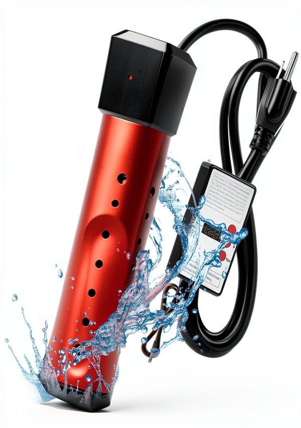 Cazanu Portable Electric Immersion Heater Red High-0