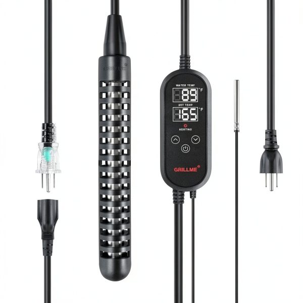 Shuanglong 1000W Immersion Heater Stainless Steel 316L-1