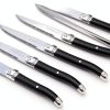 Laguiole Steak Knives Stainless Steel Black Set of 6-4