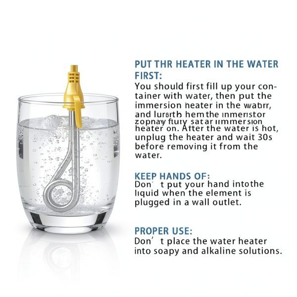 BAVLUD Immersion Heater Stainless Steel Travel Boiler 300W-5