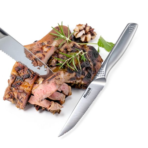 Stainless Steel Steak Knife Huusk Serrated 45in-3