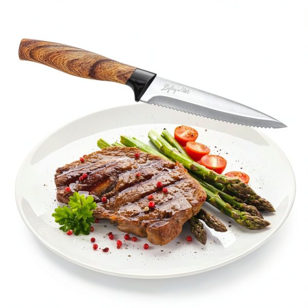 Left Handed Steak Knife Stainless Steel Serrated Lefty's-1