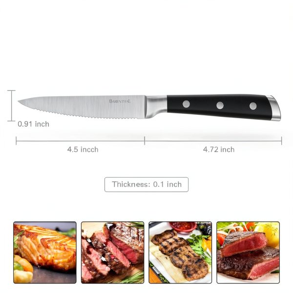 Barenthal Steak Knives Set German Stainless Steel Dishwasher-2