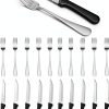 Steak Knife Fork Set Targzier Stainless Steel-0