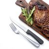Steak Knife Fork Set Targzier Stainless Steel-5