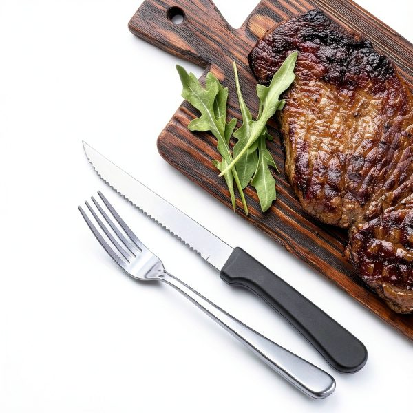 Steak Knife Fork Set Targzier Stainless Steel-5