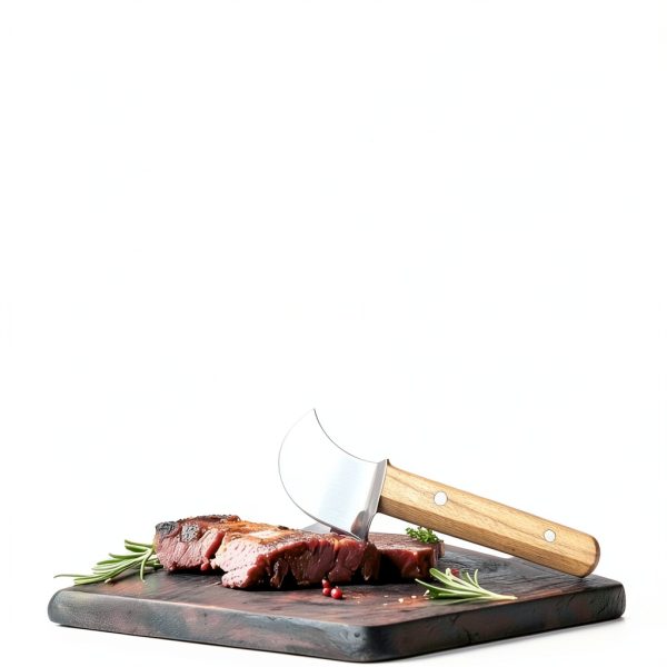 Steak Rocker Knife HSHQING Wood Handle Non Slip-2
