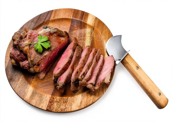 Steak Rocker Knife HSHQING Wood Handle Non Slip-1