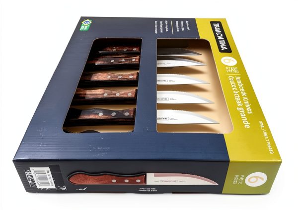 Tramontina Jumbo Steak Knife Set Stainless Steel-4