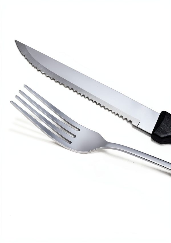 Steak Knife Fork Set Targzier Stainless Steel-2