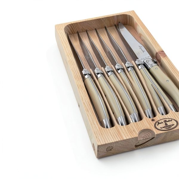 Jean Dubost Laguiole Steak Knives Stainless Steel Serrated-1