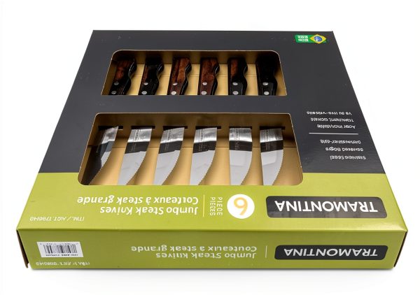 Tramontina Jumbo Steak Knife Set Stainless Steel-7