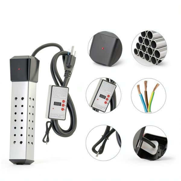 Cazanu Portable Electric Immersion Heater Red High-2