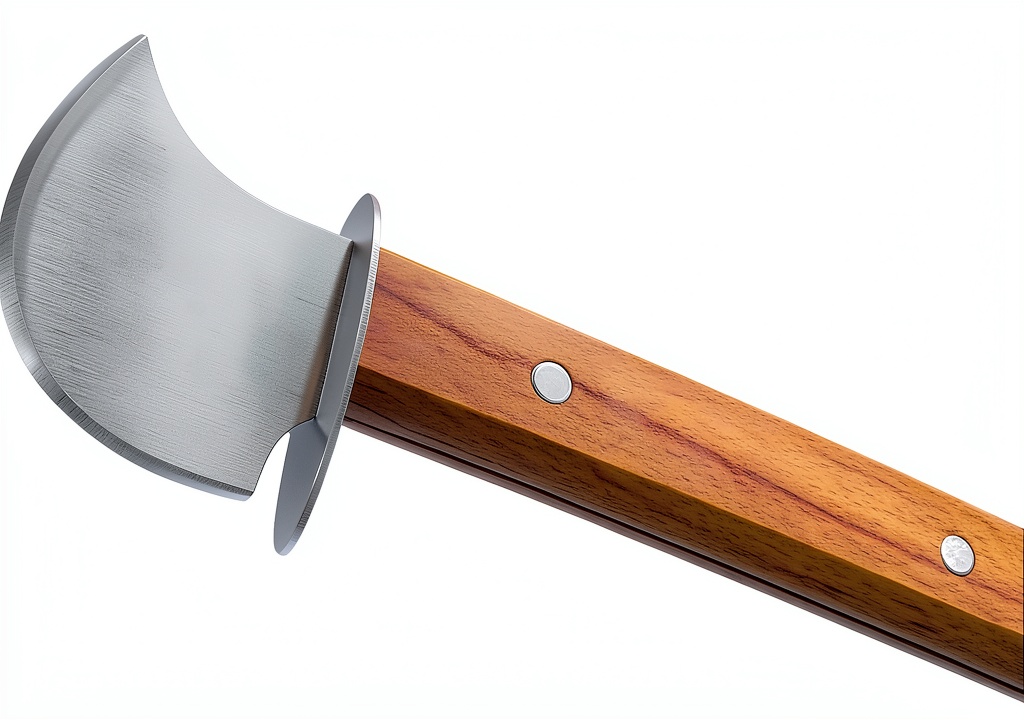 HSHQING steak rocker knife being used to slice a steak at a dinner table