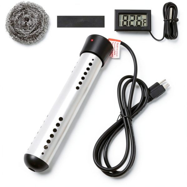 WIILGN Immersion Water Heater 1500W Stainless Steel Safe-0