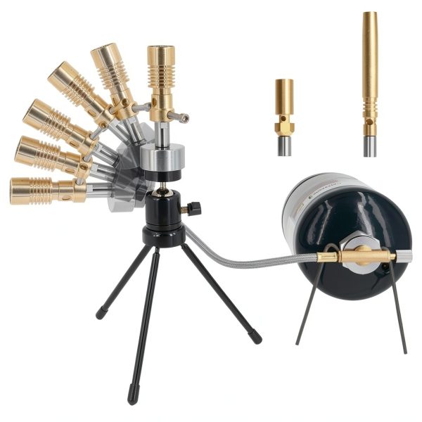 Easywalking Bunsen Burner Universal Head Multiple Flame-0