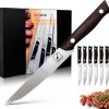 Imarku Steak Knives High Carbon Stainless Steel Serrated-7