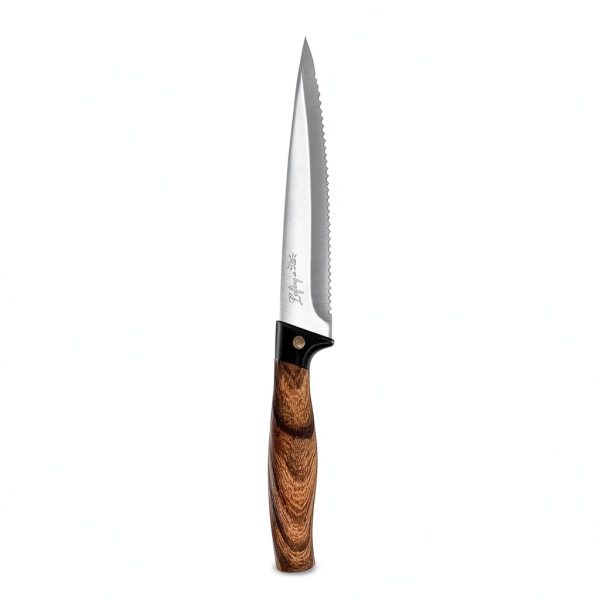 Left Handed Steak Knife Stainless Steel Serrated Lefty's-2
