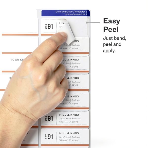 Avery Clear Frosted Address Labels Easy Peel-3