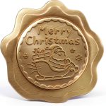 Christmas Envelope Stickers PigPotParty Gold 100pcs-0