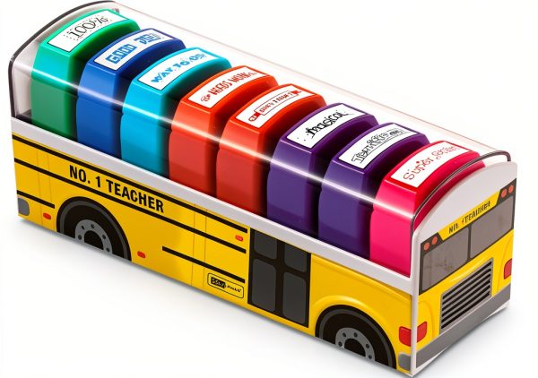 Self-Inking Stamps for Kids Office Supplies-0