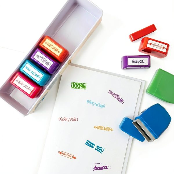 Self-Inking Stamps for Kids Office Supplies-6