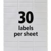 Avery Clear Frosted Address Labels Easy Peel-5