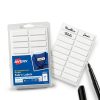 Avery Fabric Labels 1/2 x 1-3/4 Inch White No Iron L‑Shaped Pack of 54-5