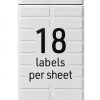 Avery Fabric Labels 1/2 x 1-3/4 Inch White No Iron L‑Shaped Pack of 54-2