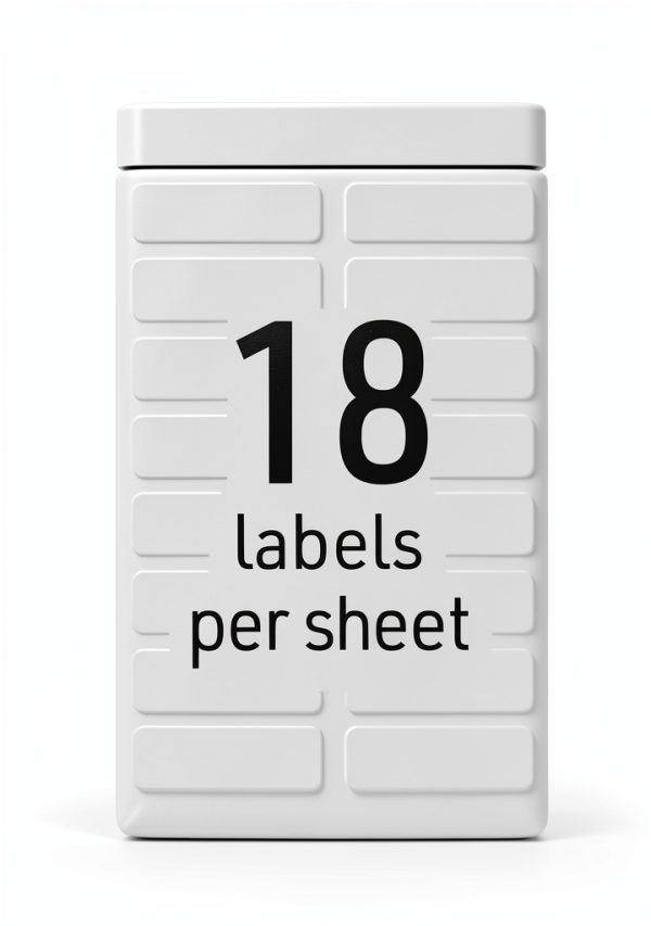Avery Fabric Labels 1/2 x 1-3/4 Inch White No Iron L‑Shaped Pack of 54-2
