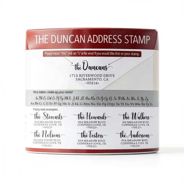 Business Stamp 904 Custom Duncan Model Wood Handle Medium Size-2