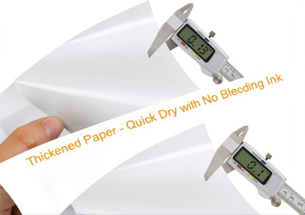Joyberg Printable Sticker Paper 8.5x11 White Matte 40 Sheets-5