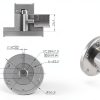 RC Key Hub Shaft Coupling Oumefar Aluminum Alloy 1/2in Silver-3